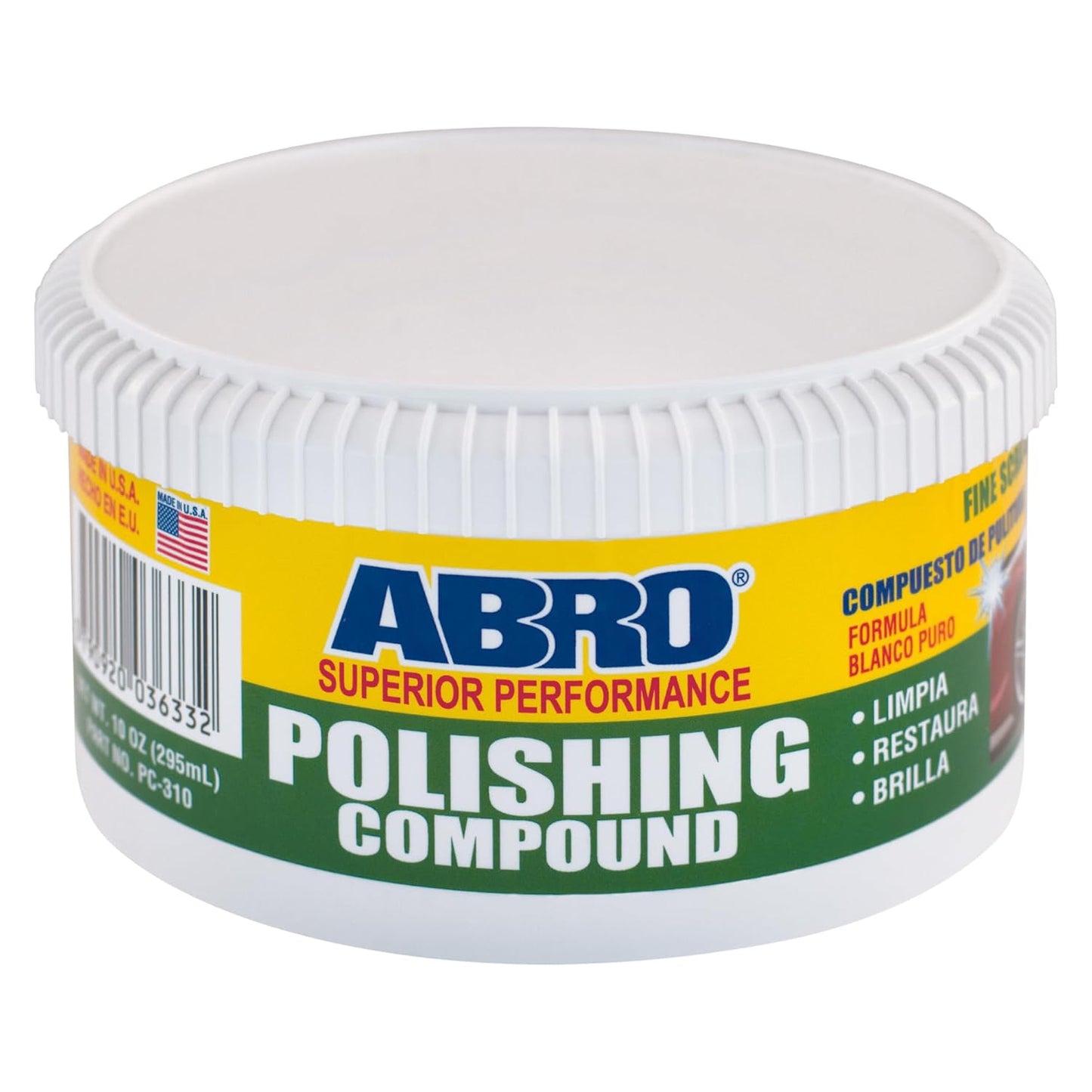 ABRO Superior Performance Car Polishing Compound for Oxidized Finishes, Buff, Shine, Smooth, &