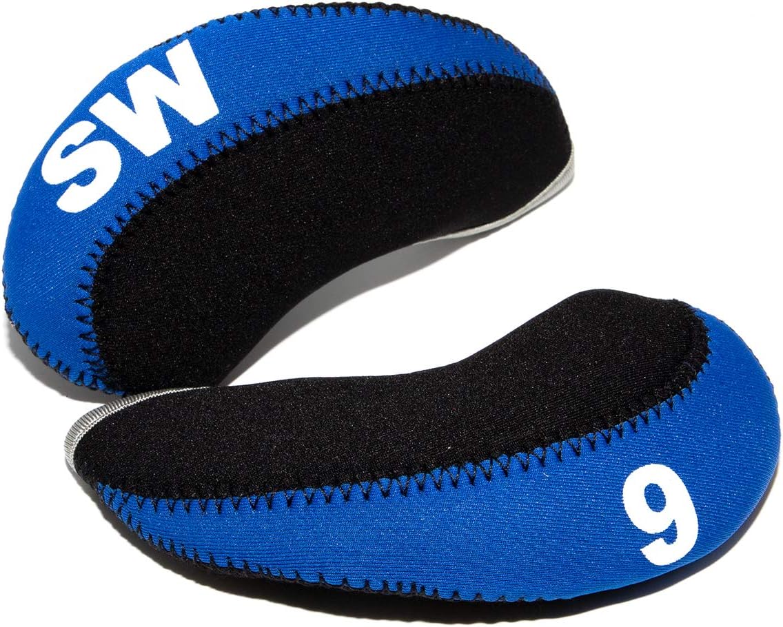 Golf Iron Club Head Covers Headcovers Set, Neoprene Golf Wedges Protective fits Taylormade M5 M6