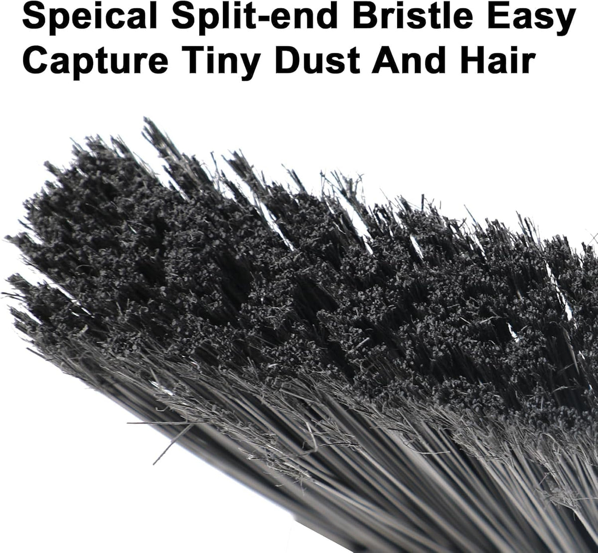 4PCS Heavy Duty Angle Broom, Long Pole Brooms for Indoor, Outdoor Sweeping, Kitchen to Courtyard