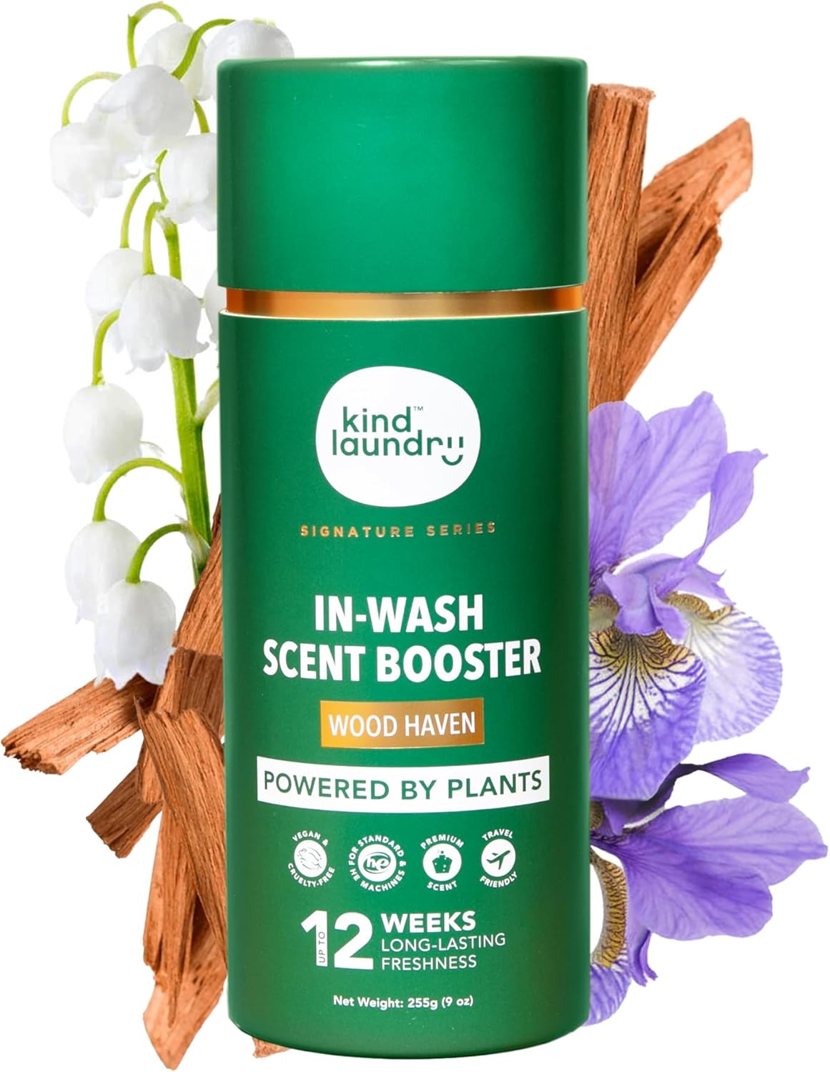 Kind Laundry In Wash Scent Booster Beads - Wood Haven - 100% Plant Based - Natural Laundry Booster