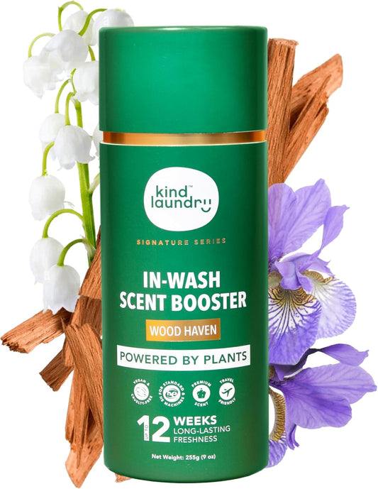 Kind Laundry In Wash Scent Booster Beads - Wood Haven - 100% Plant Based - Natural Laundry Booster