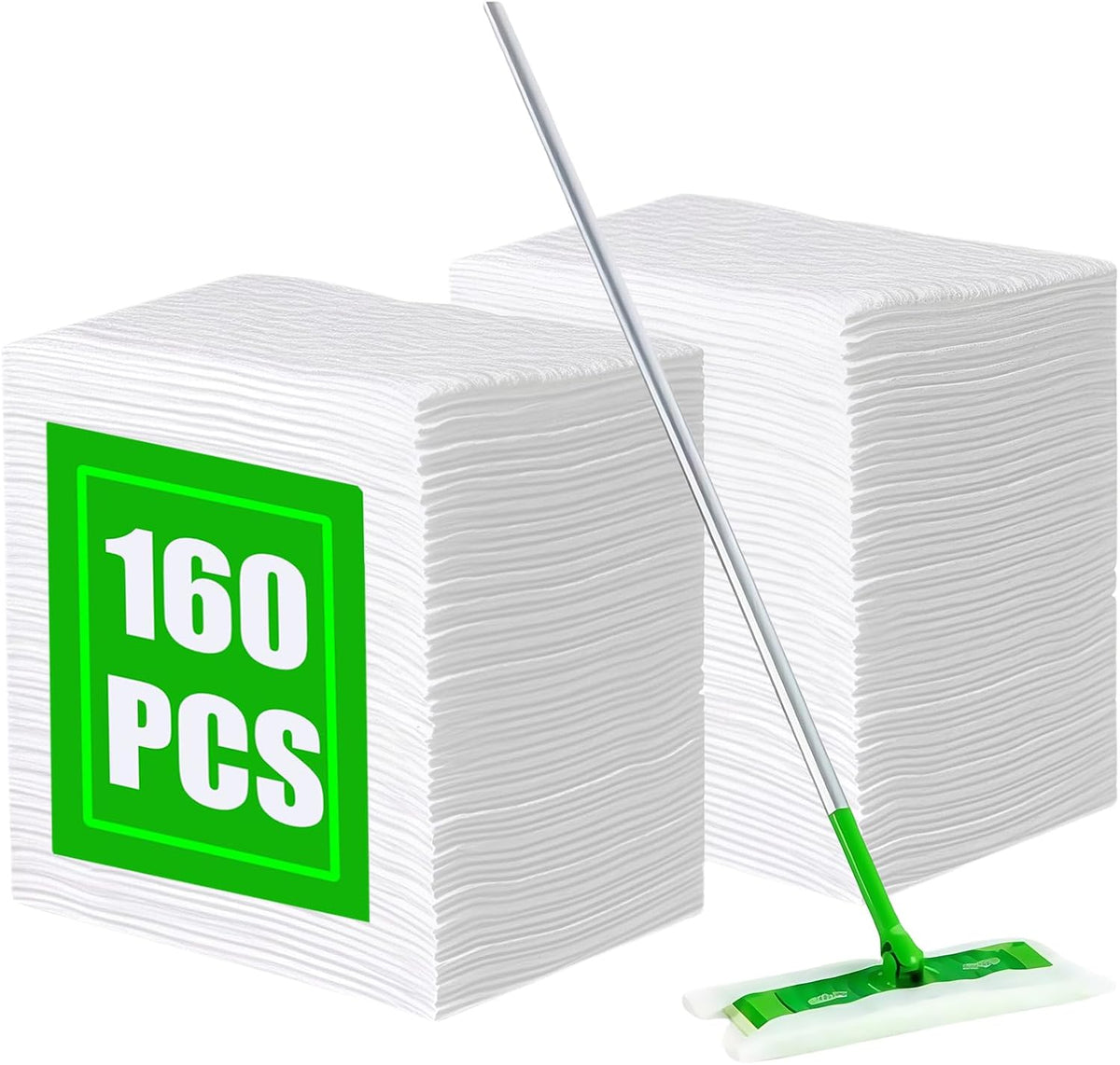 SUZZYVINE Dry Sweeping Cloths Mop Refills Disposable Floor Cleaning Wipes Compatible with Swiffer