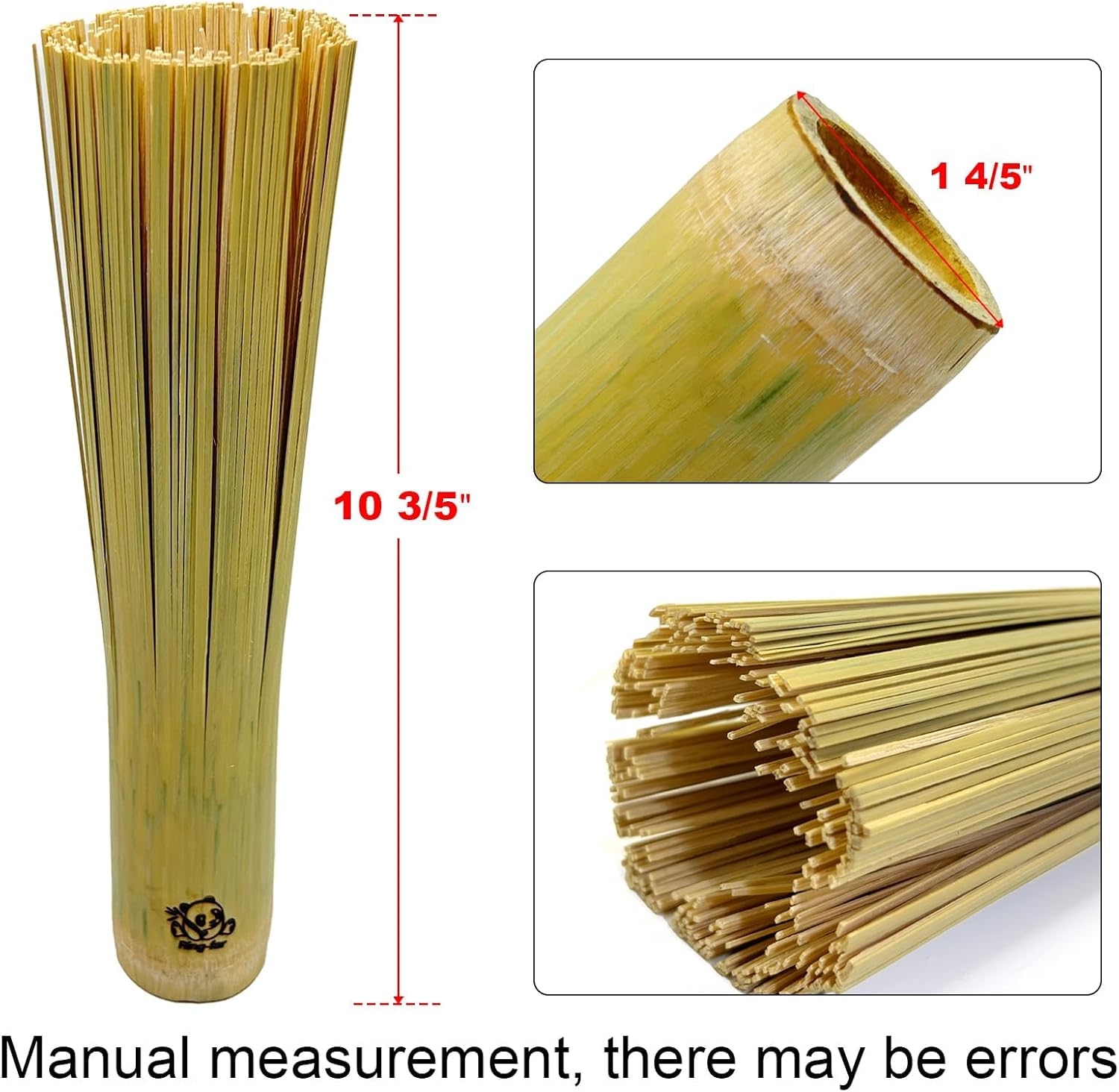 Handmade Bamboo Wok Brushes 2 Pack – 100% Natural, No Metal, Eco-Friendly Scrubbers for Carbon