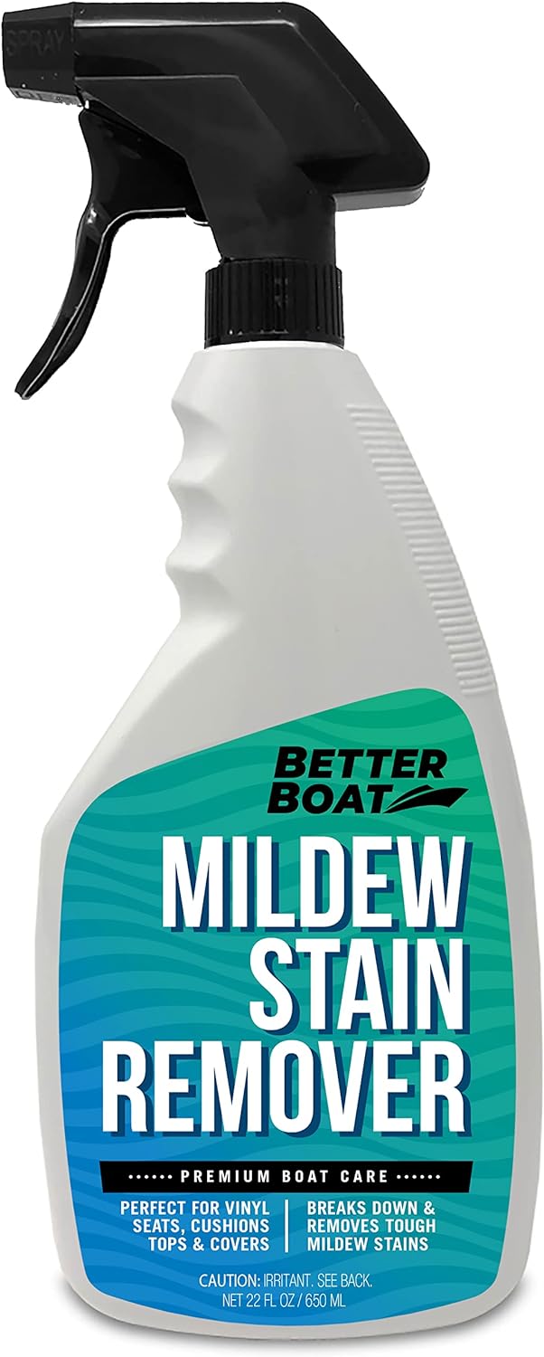 Stain Remover Cleaner, 22 Fl Oz, for Boat Seats, Fabric, Canvas, Carpet, and Vinyl, Removes Stains