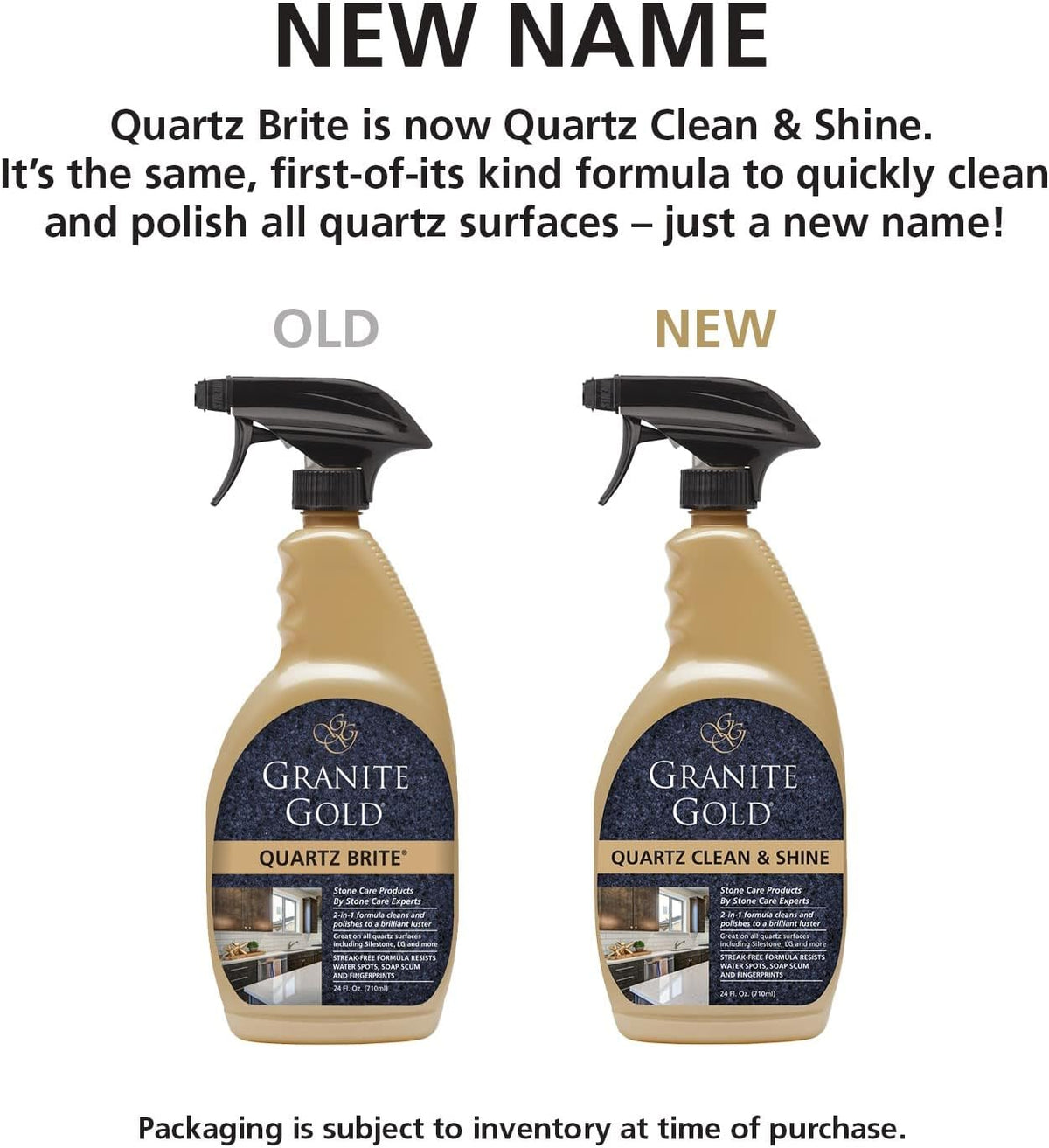 Granite Gold Quartz Clean & Shine Streak-Free Cleaner Deeps Cleans and Polishes All Quartz Surfaces