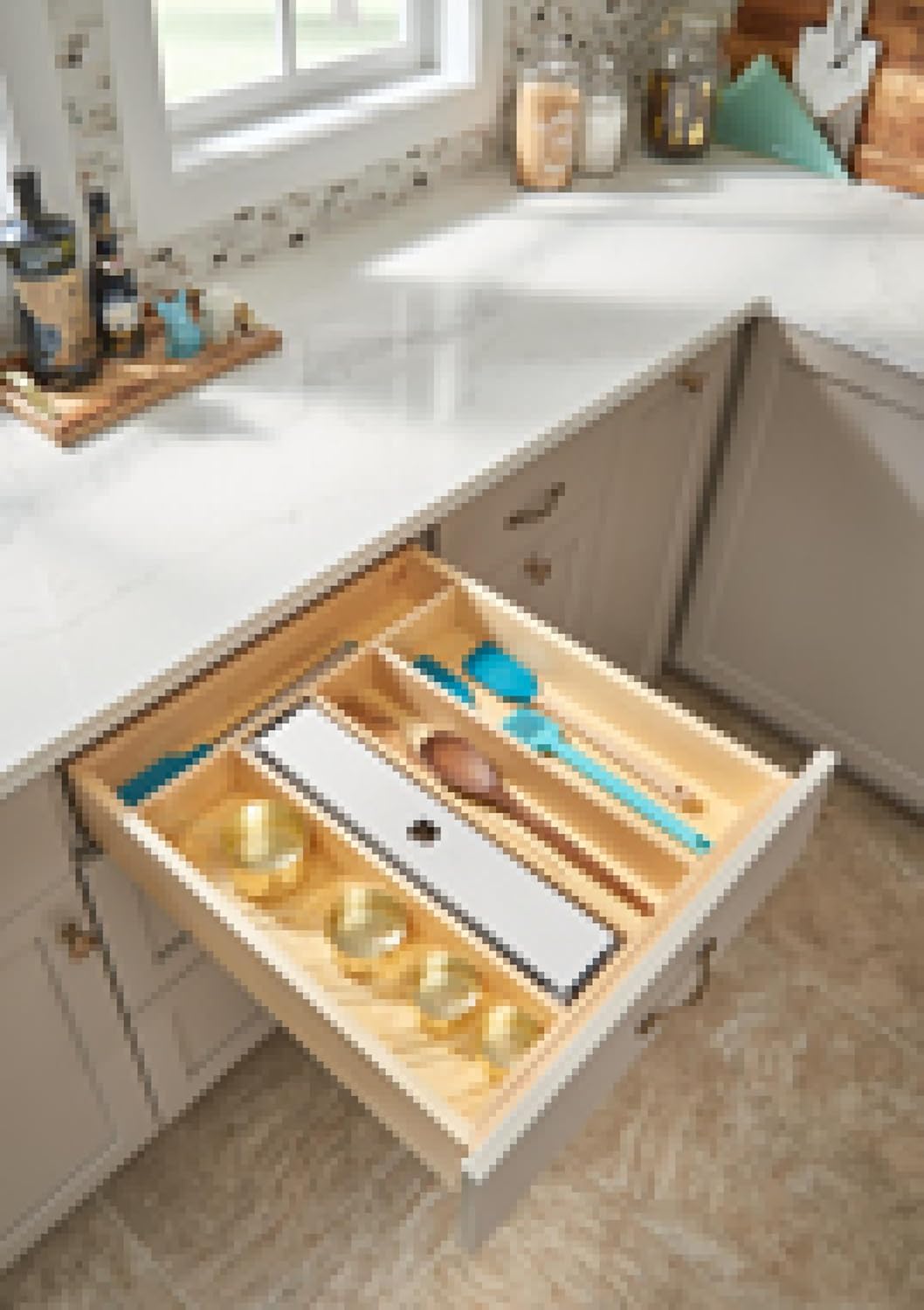 Rev-A-Shelf Trim-to-Fit Silverware Drawer Organizer for Kitchen Utensils, Cutlery Cabinet Storage