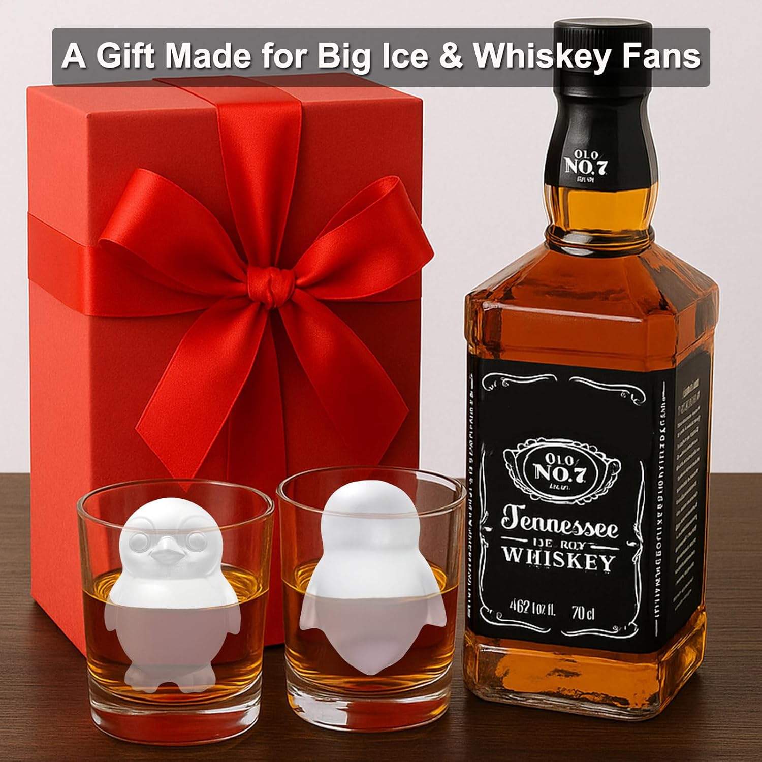 3D Penguin Ice Cube Silicone Molds Tray for Whiskey, Cocktail, Drink Decor, Bar; Rich Details. Cute