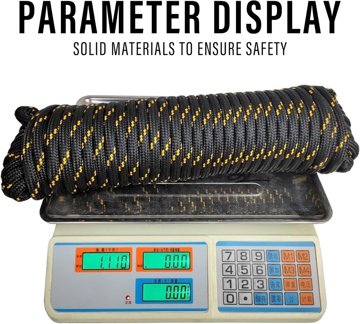 Diamond Braided Polypropylene Rope Nylon Rope Mix Thick Heavy Duty Ropes 1/2 inch 100ft High