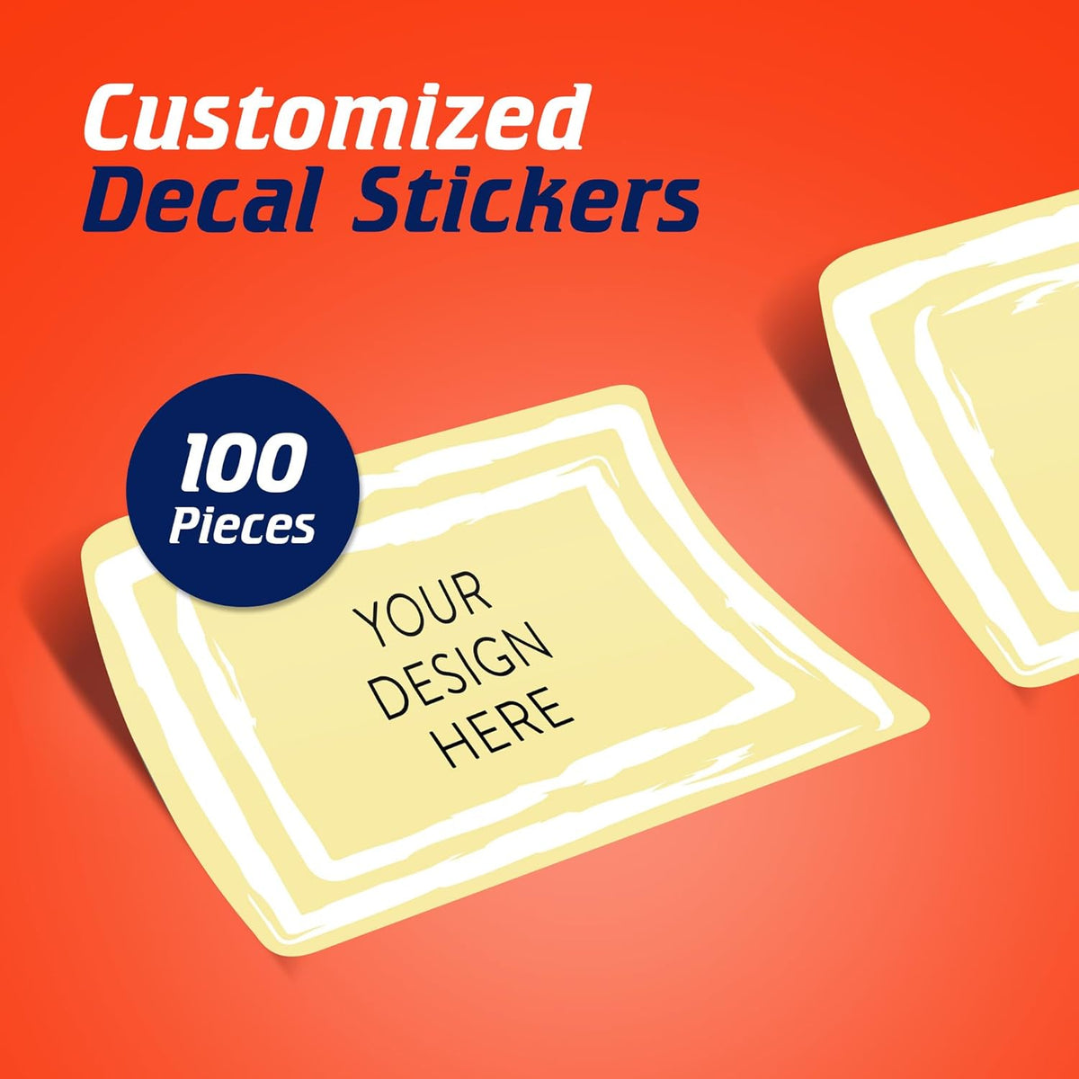 5-1000 Custom Vinyl Stickers - Upload Your own Image, Text, Design, Logo - Personalized Logo Labels