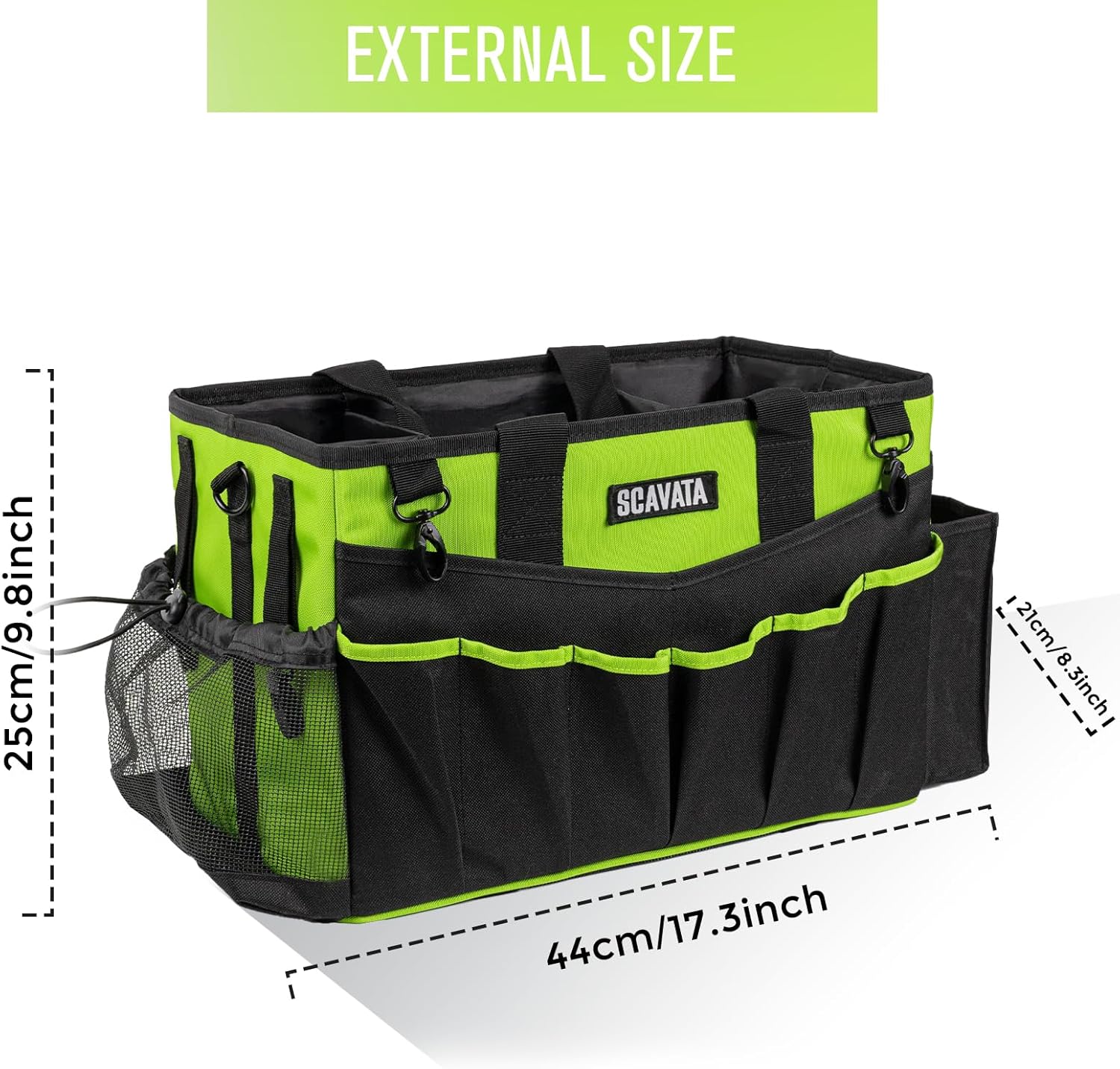Wearable Cleaning Caddy Bag, Cleaning Caddy Supplies Organizer with Handle & Shoulder Straps for