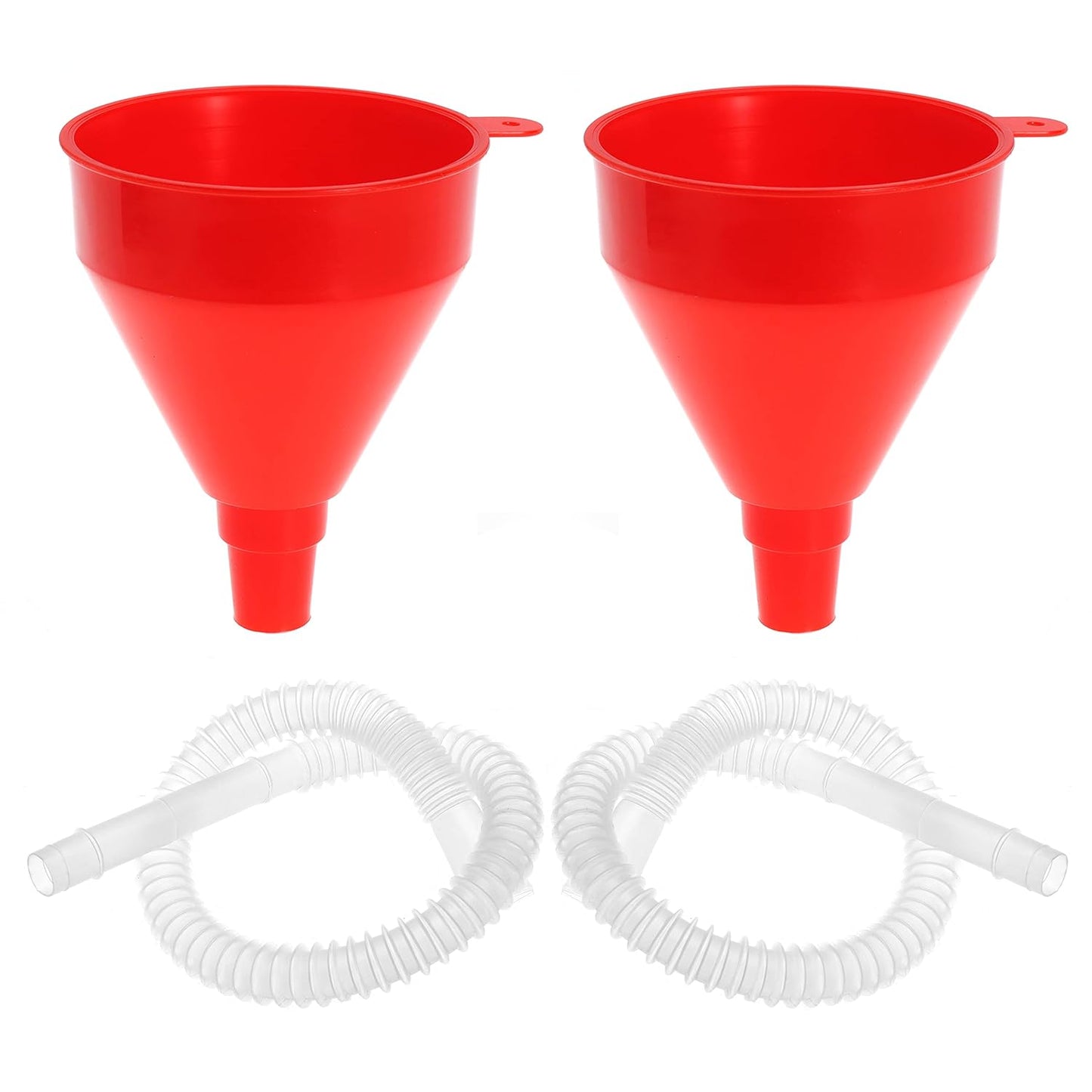 Flexible Fuel Funnel with Long Hose Plastic Small Wide Mouth Filling Funnel Car Funnel for Engine