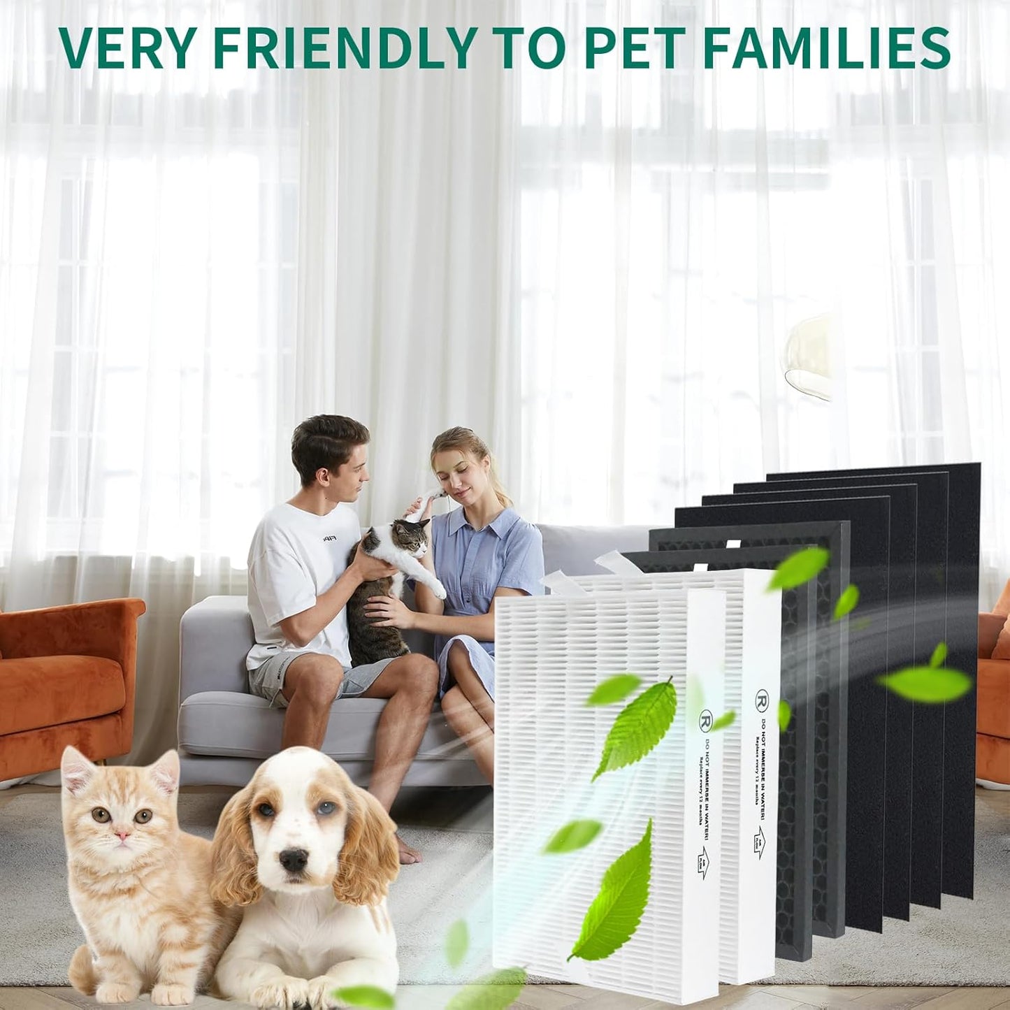 True HEPA Replacement Filter Kit Compatible with Honeywell HPA5300B, HPA5350 & PowerPlus HPA3300