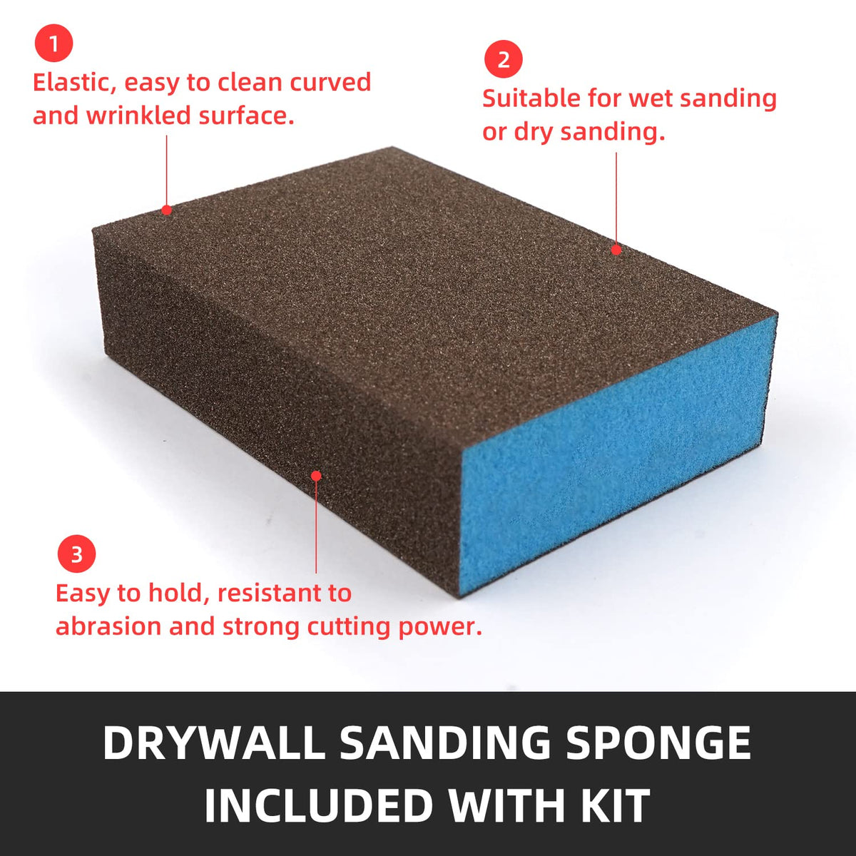 Wall Spackle & Drywall Repair Patch Kit with Mending Agent Putty, Repair Paste Plaster, Scraper &