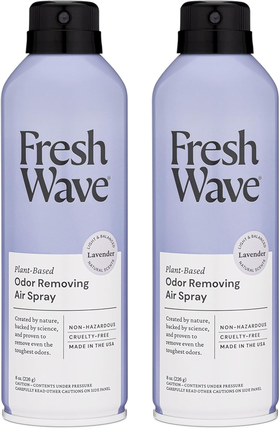 Fresh Wave Lavender Odor Eliminator Spray & Air Freshener, 8 oz. | Pack of 2 | Non-Aerosol, Fine