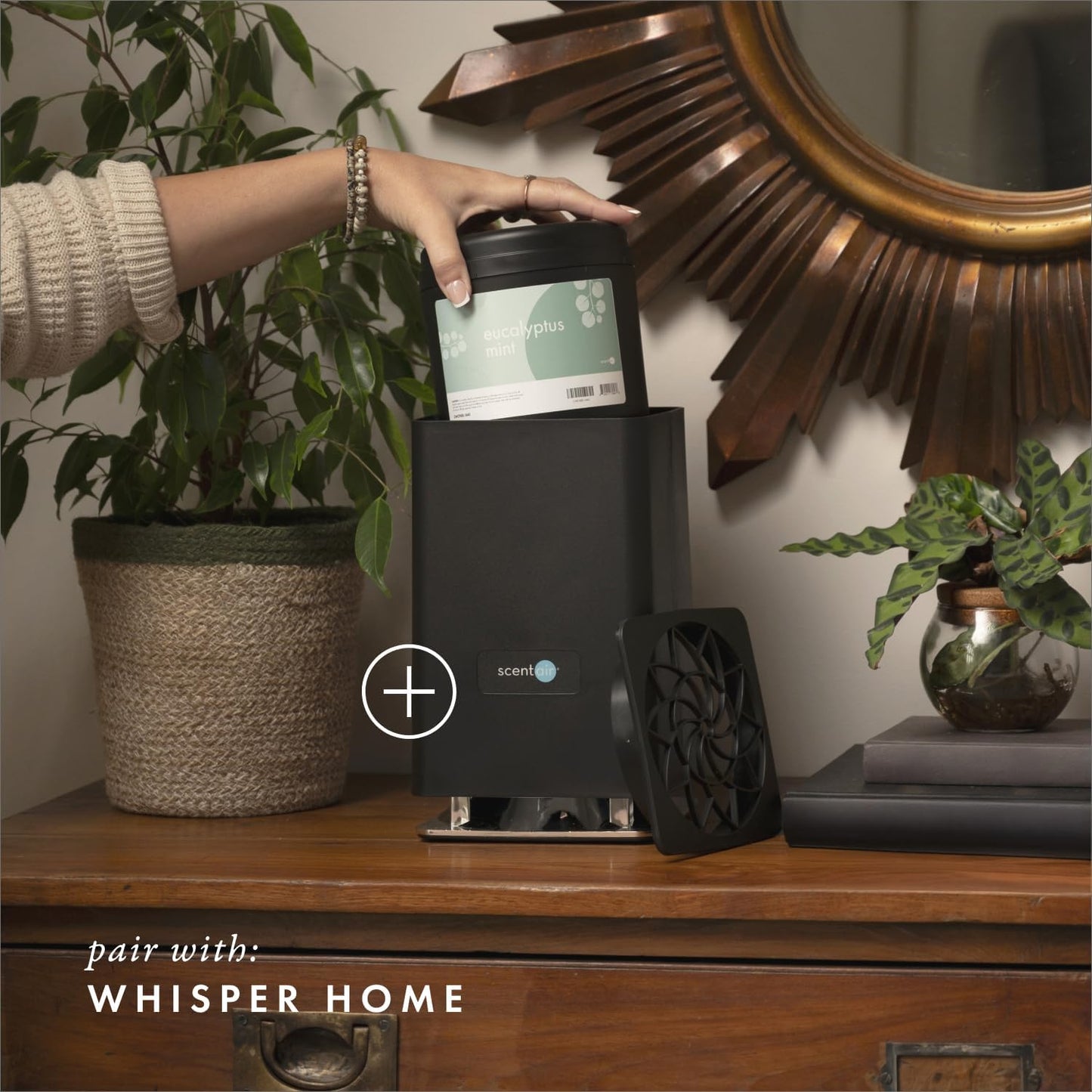 ScentAir Whisper Home Monthly Plug-in Refill, Fragrance Cartridge for Home and Office, Eucalyptus