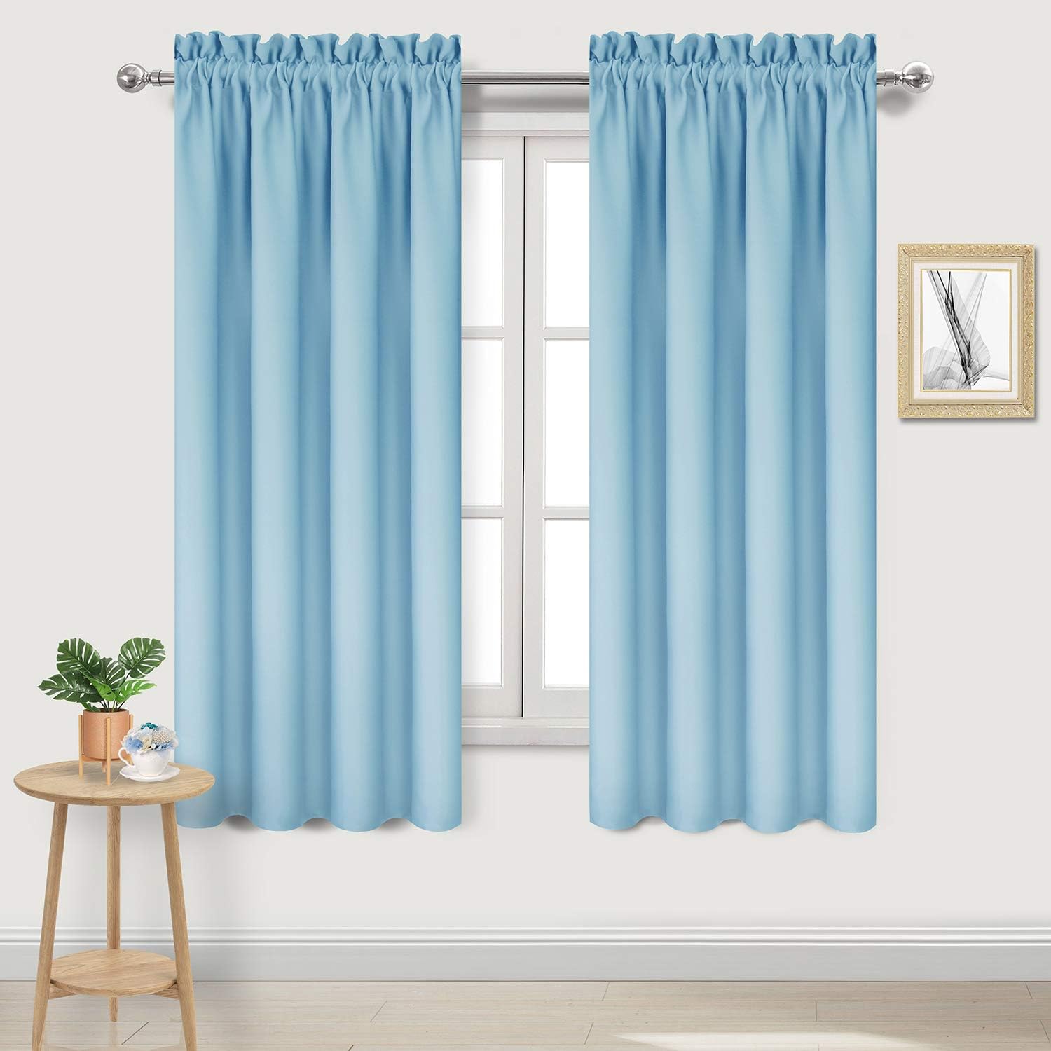 DWCN Blackout Curtains for Bedroom - Thermal Insulated Privacy Energy Saving Rod Pocket Drapes for