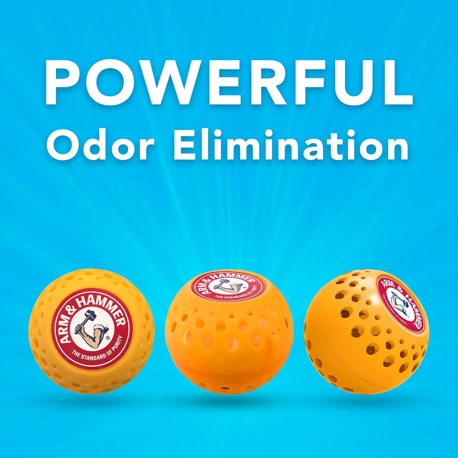Arm & Hammer Odor Busterz Balls Air Freshener and Odor Eliminator, 10-Piece - Deodorizer, Carpet