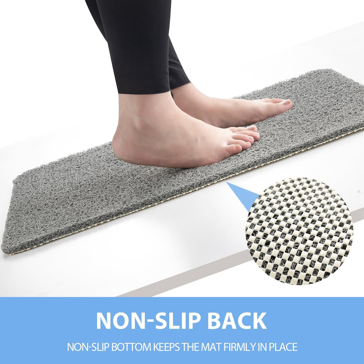 Non Slip Shower Mat, Anti Slip Bath Mat, Quick Drying Bath Tub Mats, Foot Scrubber Mat, Anti Slip