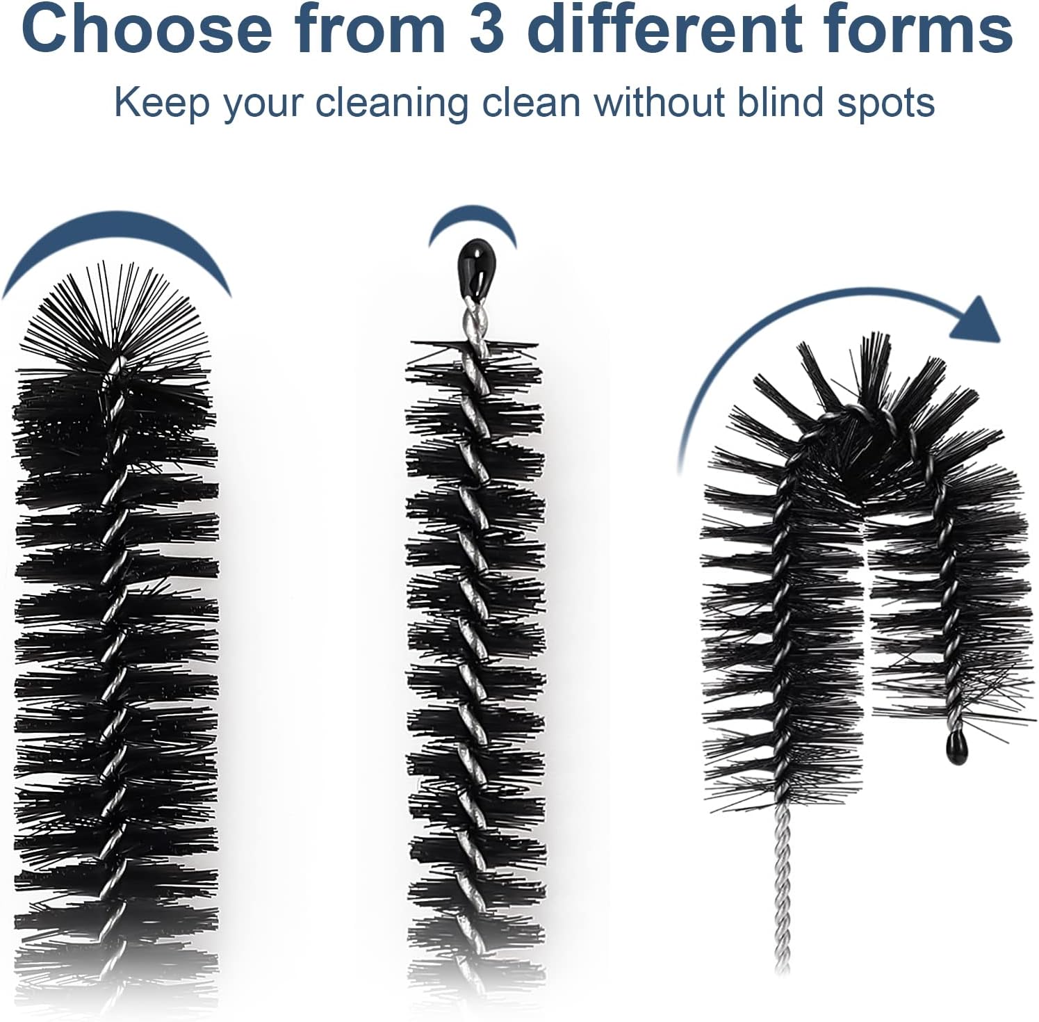 Straw Cleaner Brushes Sets, 12 Pieces 8.2 Inch Botthle Cleaning Brush and Nylon Tube Brush Brush