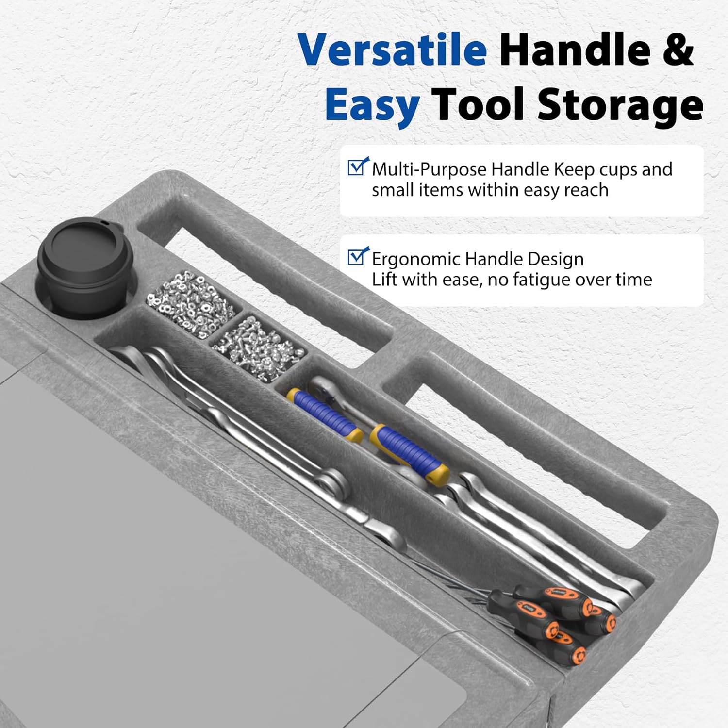 Large Garage Flat Top Utility Cart, Heavy Duty 2 Shelf Tool Cart Service Cart Rolling Push Carts