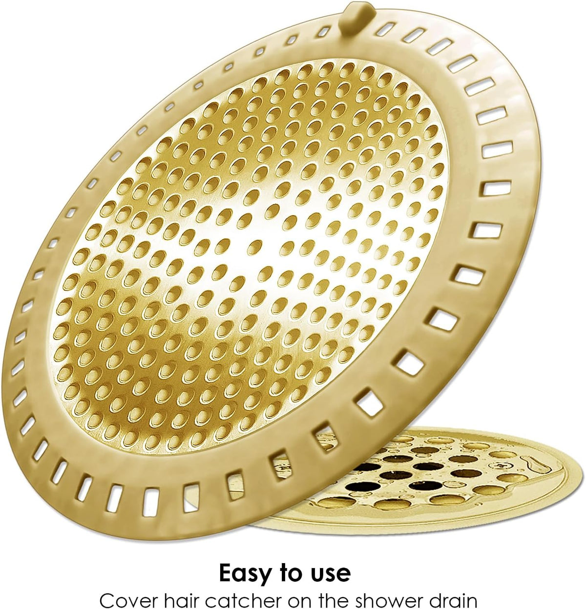 2PCS Hair Catcher Shower Drain/Strainer/Cover/Filter/Trap, Bathtub Drain Cover Hair Catcher, Hair