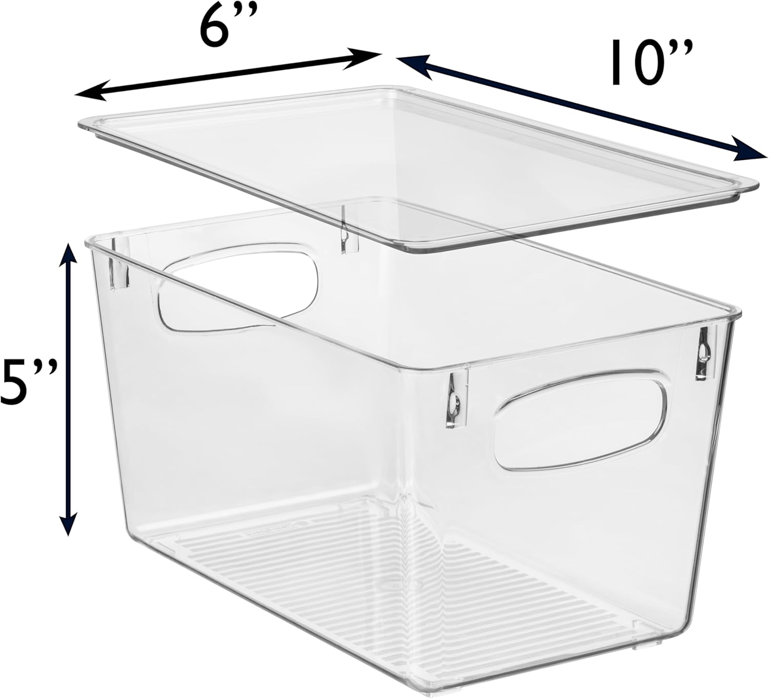 ClearSpace Plastic Pantry Organization and Storage Bins with Lids – Perfect Kitchen Organization or