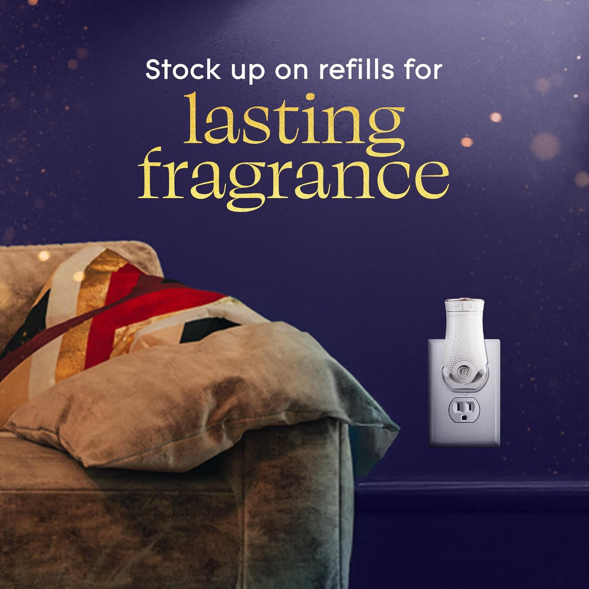 Glade PlugIns Refills Air Freshener, Embers & Sandalwood, Scented and Essential Oils for Home and