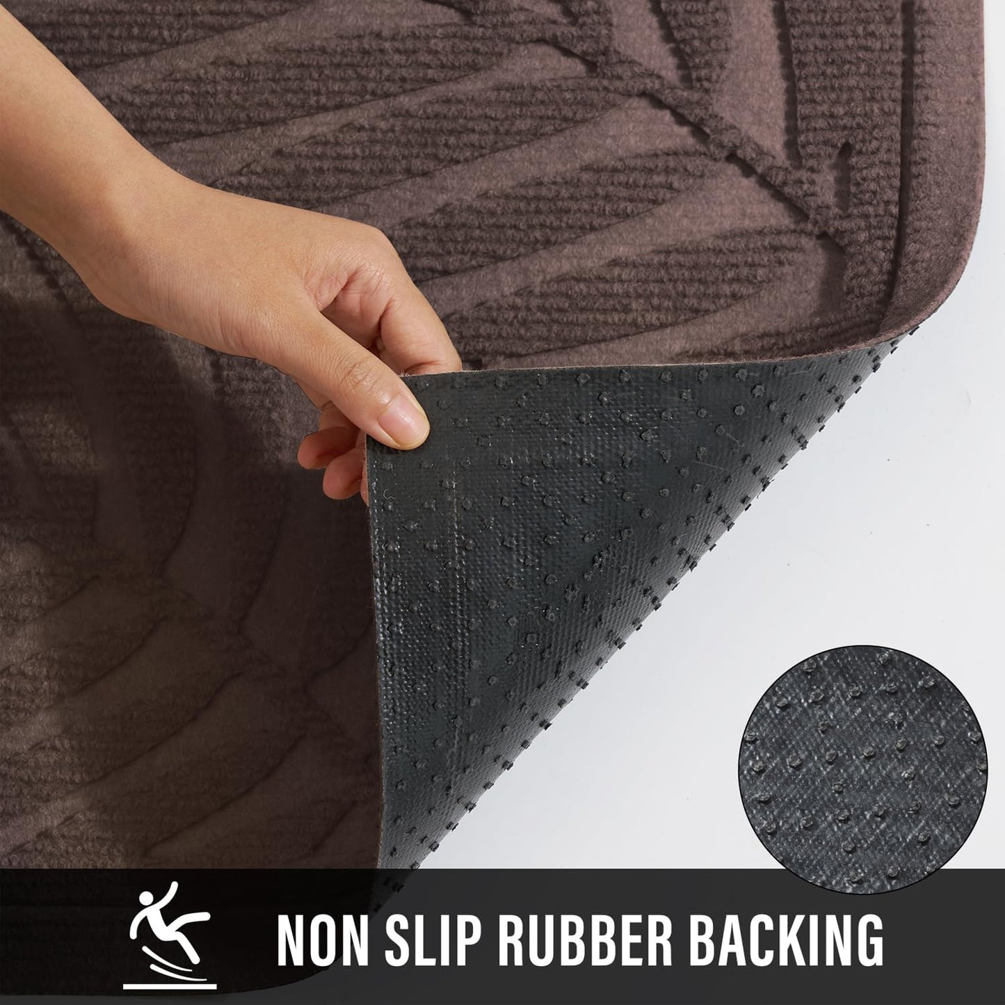 Front Door Mat, Absorbent Resist Dirt Welcome Door Mat Indoor Outdoor, Waterproof Doormat, Sturdy