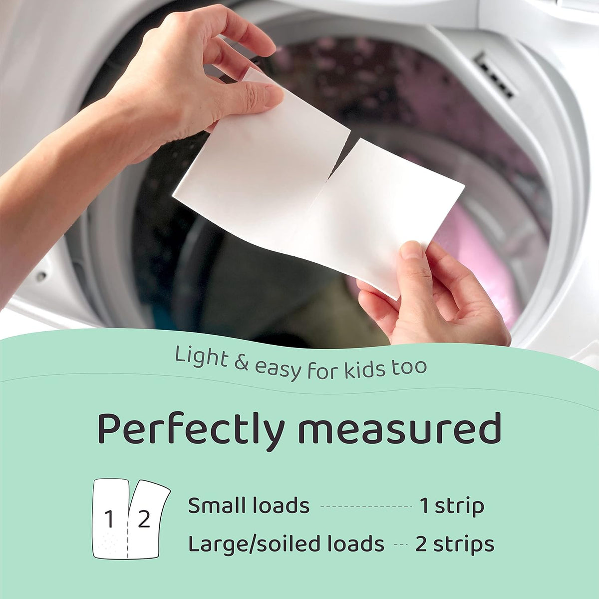 LAZY COCONUTS Eco Friendly, Plant Powered Laundry Detergent Strips - 100 Loads - Fragrance Free