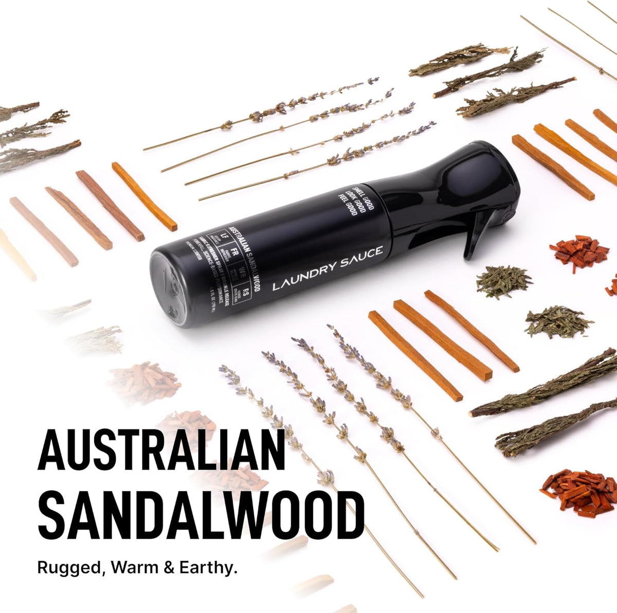 Laundry Sauce Fabric Refresher Spray Australian Sandalwood, Odor-Fighting Fabric Refresher