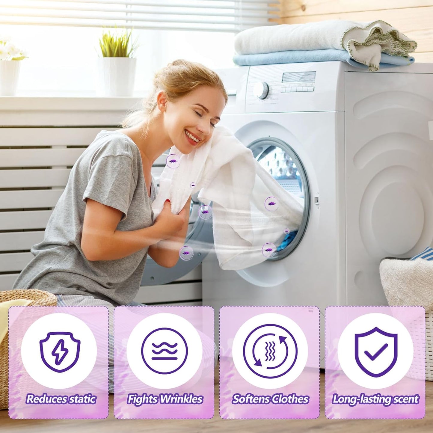 600 Count Dryer Sheets Fabric Softener Fresh Scent Dryer Sheets Bulk Naturally Softens and Removes