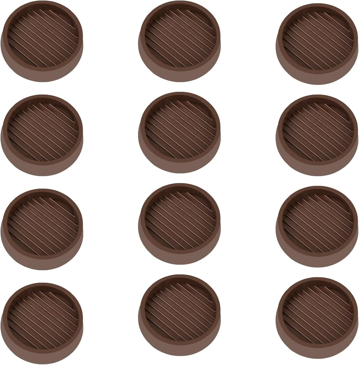 2X2 Round Rubber Caster Cups, Non Slip Furniture Pads, Anti-Slip Gripper, Anti Skid Furniture Feet