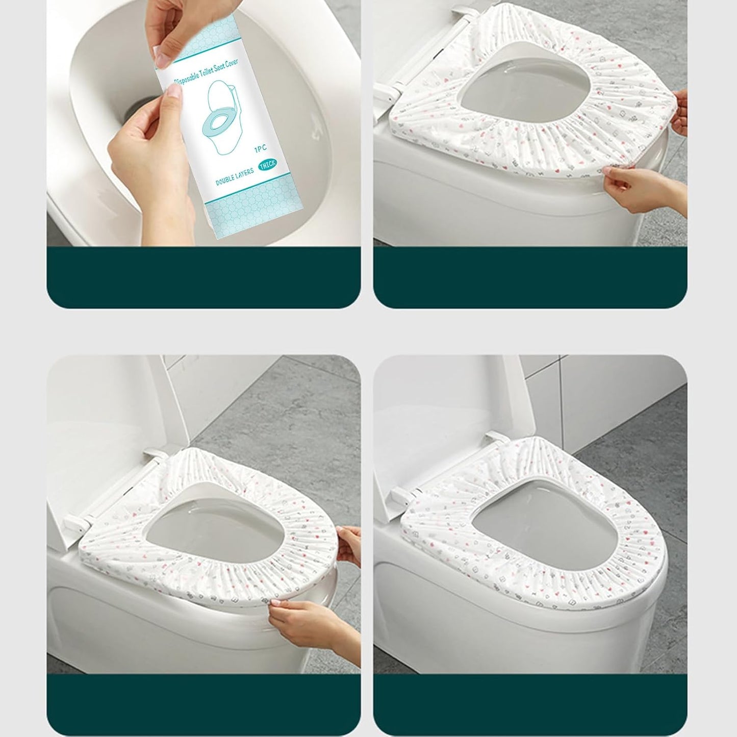Disposable Toilet Seat Cover Independently Packaged With Non-Woven Fabric 20 Pack Of Travel