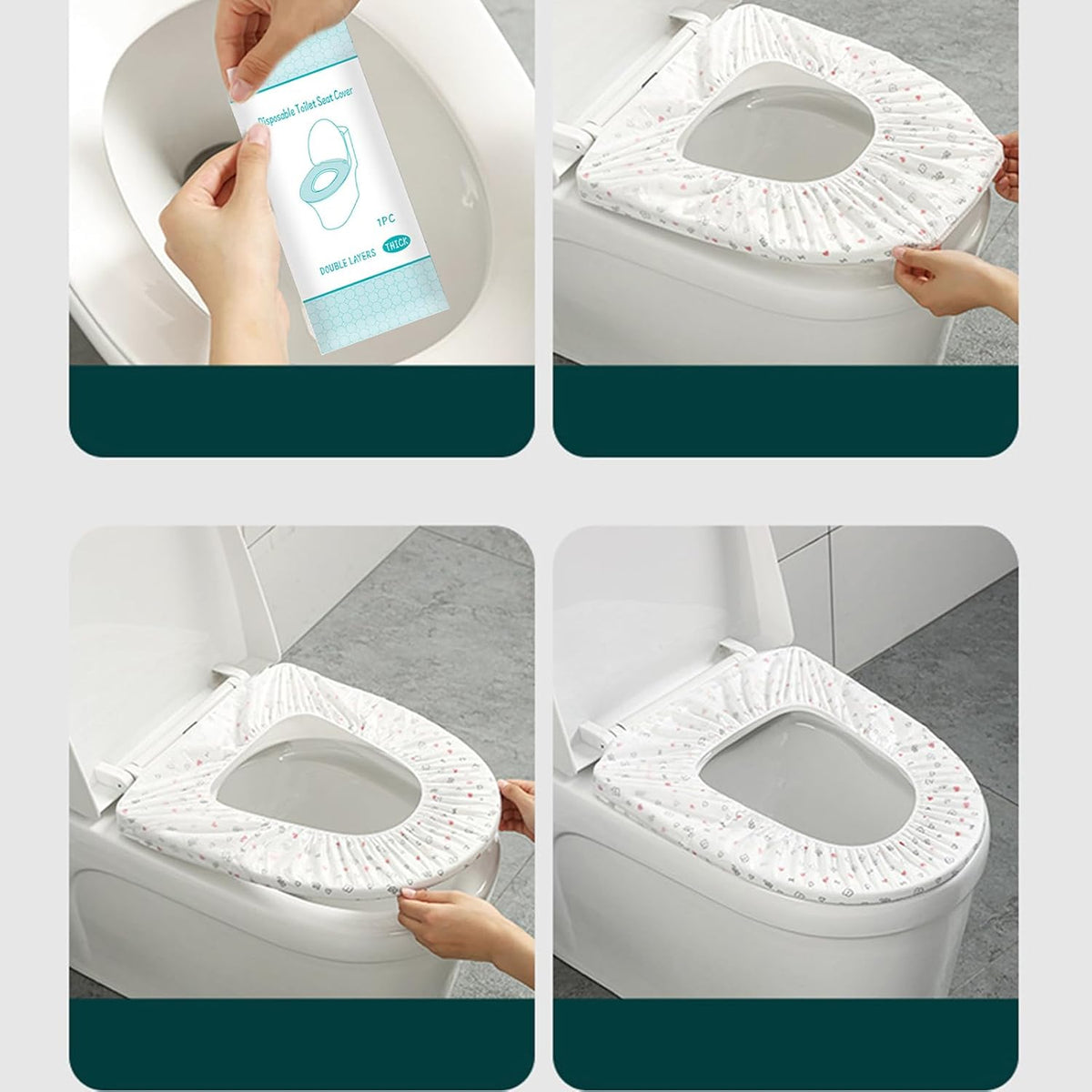 Disposable Toilet Seat Cover Independently Packaged With Non-Woven Fabric 20 Pack Of Travel