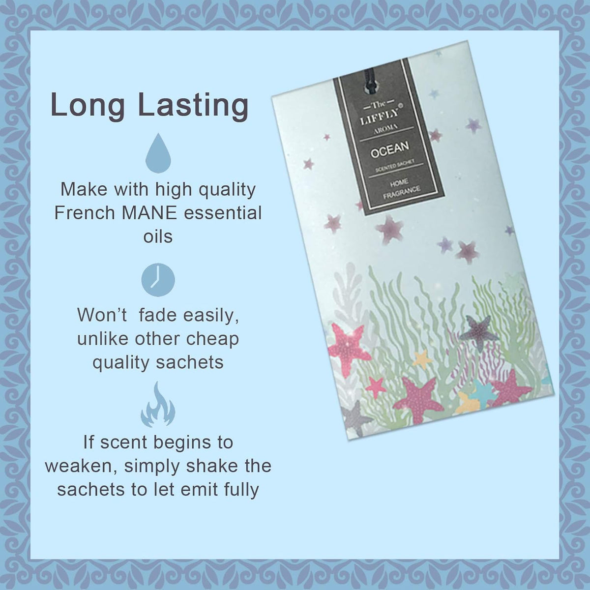 14 Packs Scented Sachets Bag for Drawers and Closets Long-Lasting Home Fragrance Sachet Lavender