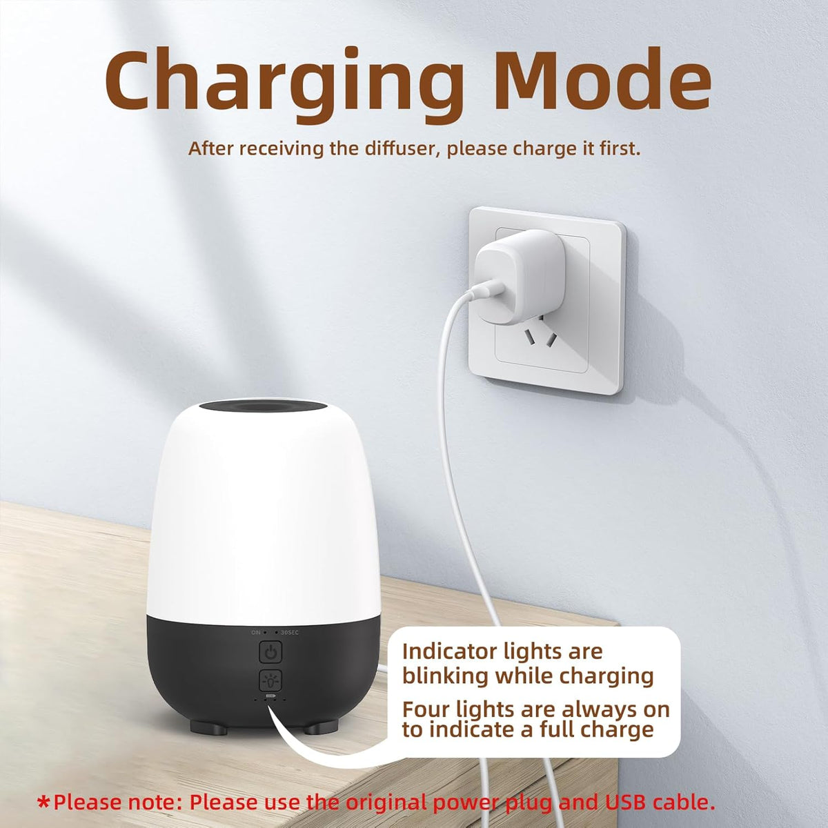 150ML Cordless Essential Oil Diffuser, Built-in 6000mAH Rechargeable Battery, 7 Hours Run Time, 7