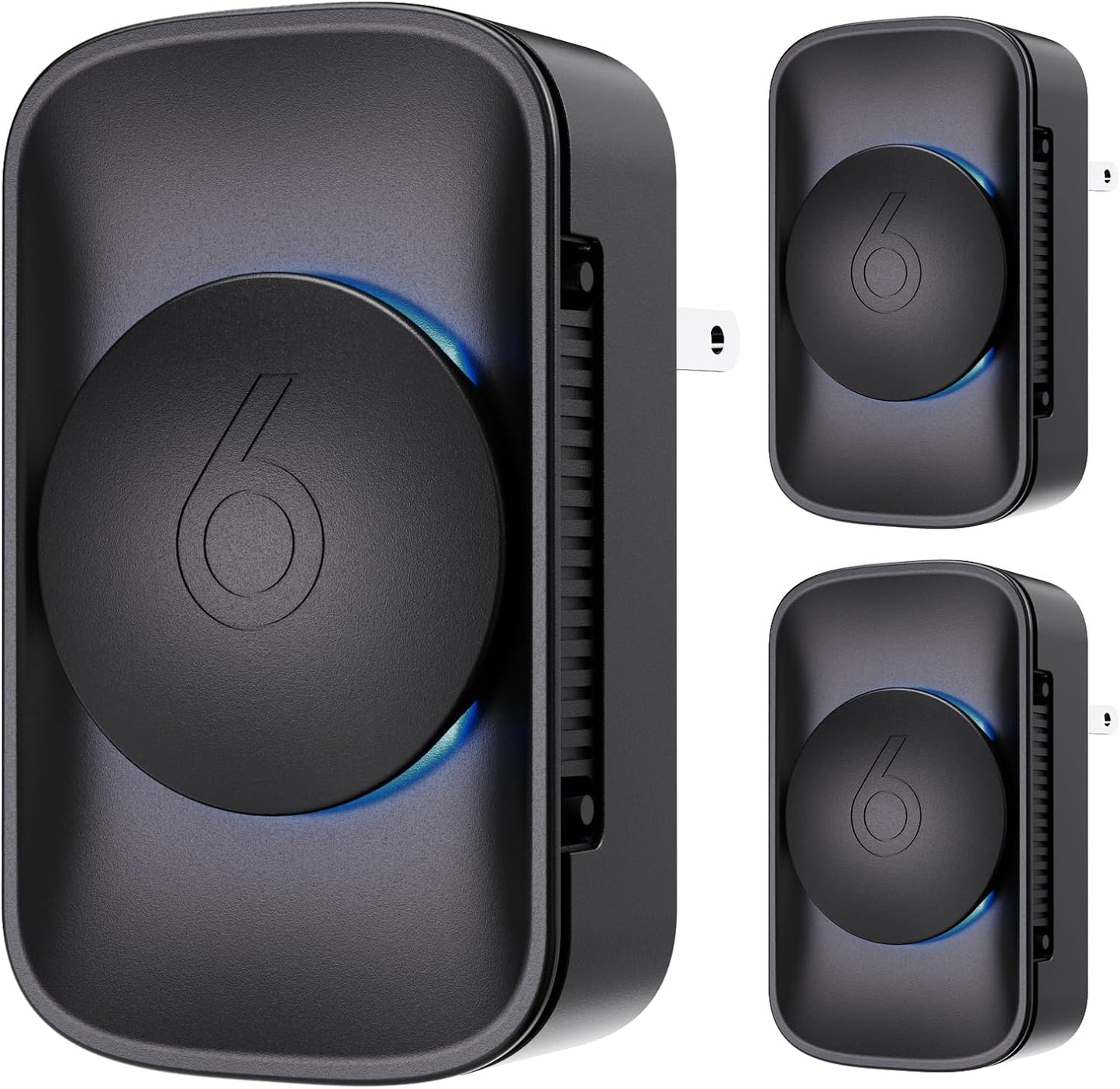 Air Ionizers for Home (3 Pack), Negative Ion Generator, Quiet Air Freshener for Bedroom Kitchen