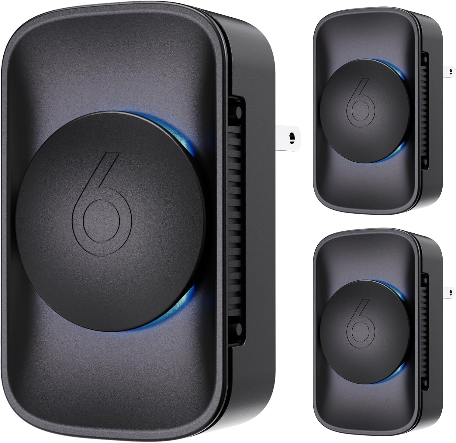 Air Ionizers for Home (3 Pack), Negative Ion Generator, Quiet Air Freshener for Bedroom Kitchen
