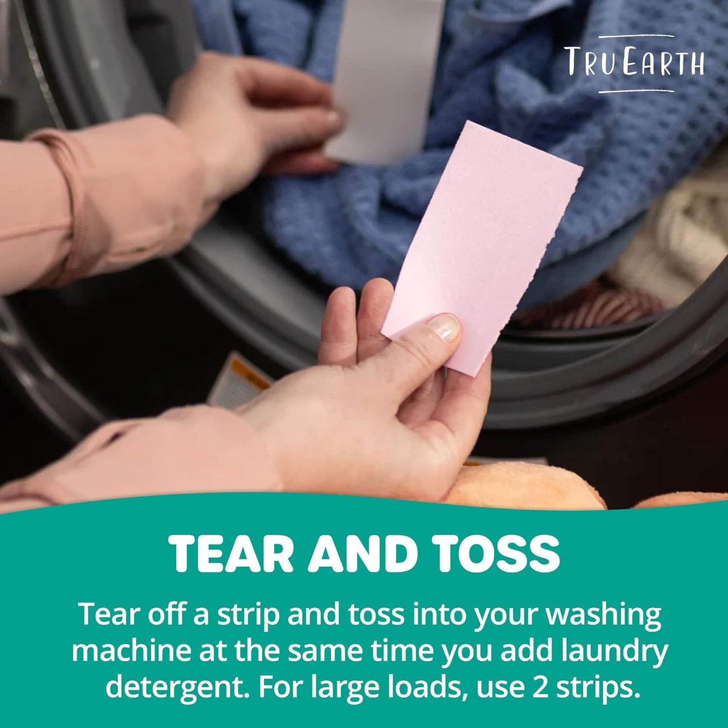 Tru Earth Fabric Softener Strips for Washing Machine, Alternative to Fabric Softener Liquid and