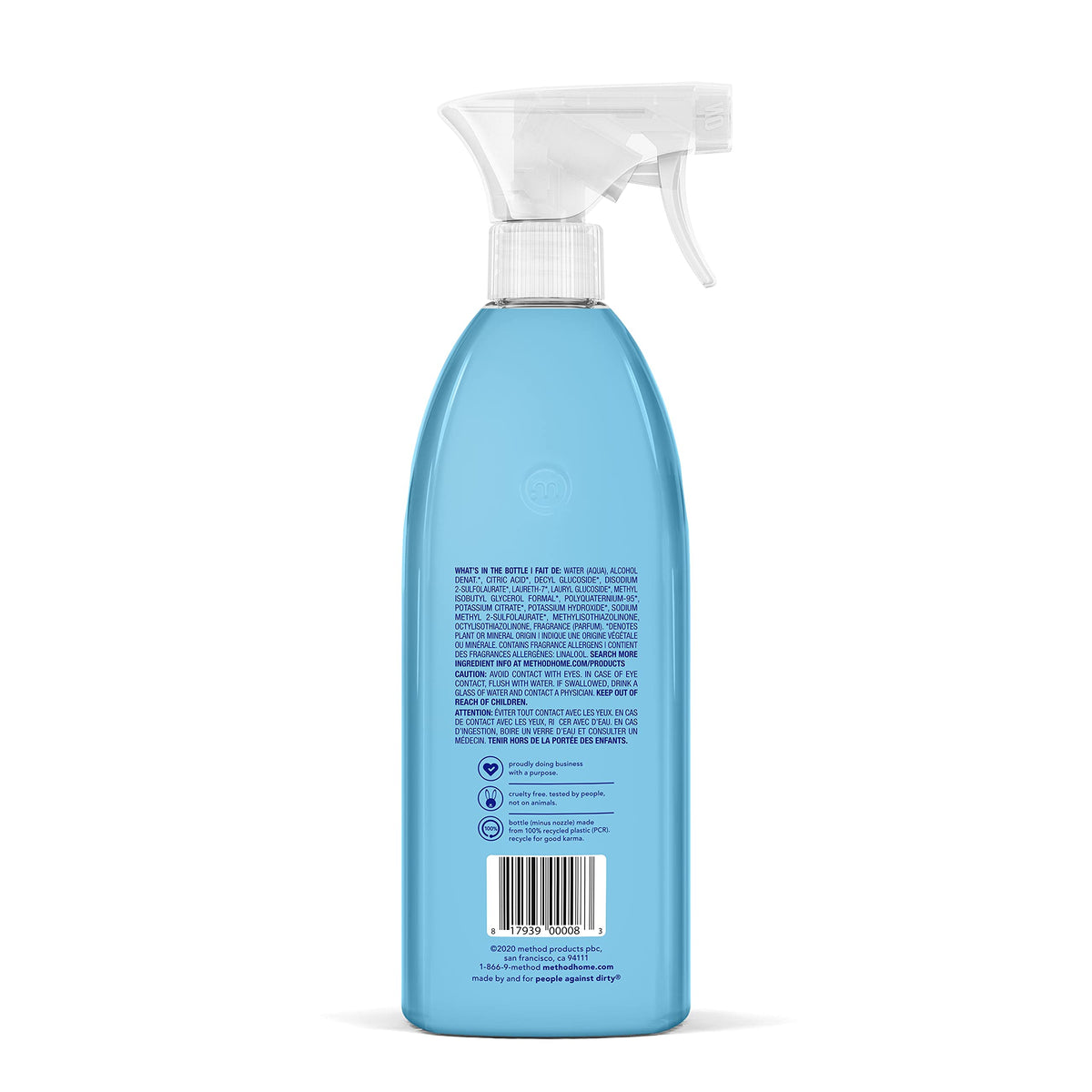 method Bathroom Cleaner, Eucalyptus Mint, 28 fl oz, 4 Pack