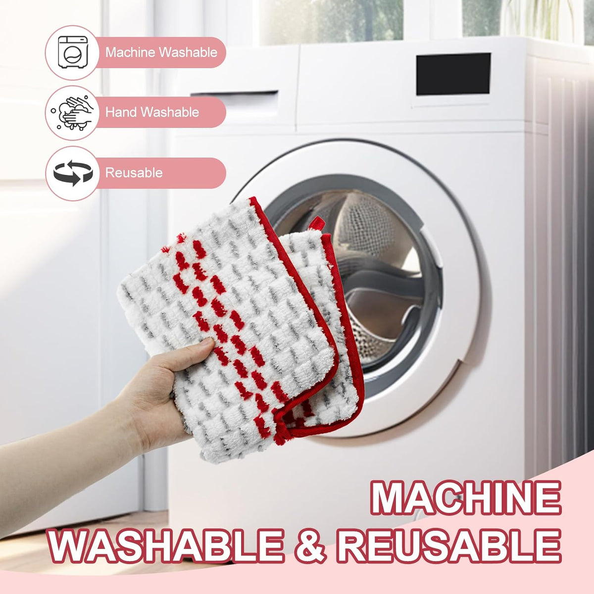 Spray Mop Pads Compatible with Promist Max - Reusable Mop Refills for Oceda Promist Max, Microfiber