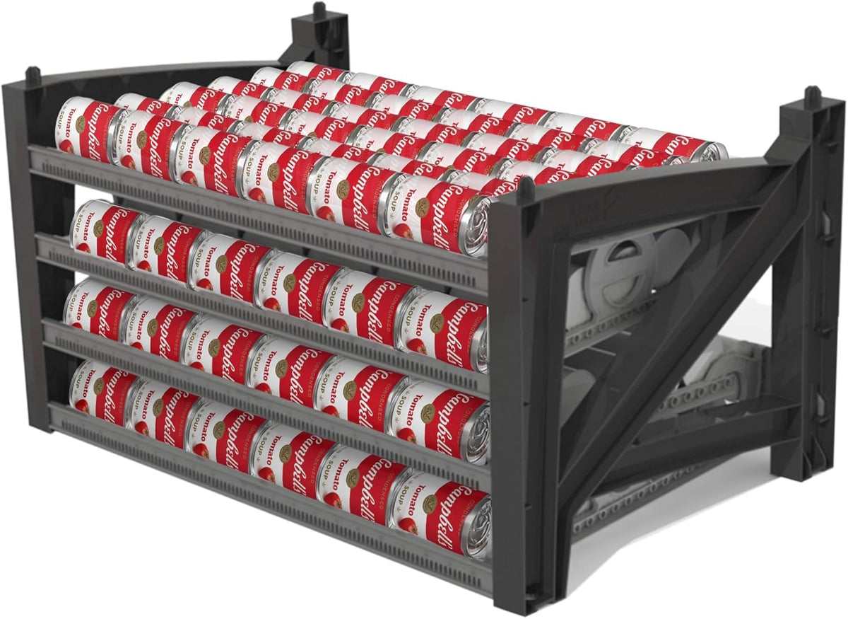 Shelf Reliance Cansolidator Max Large - 1-Pack Can Organizer for Pantry, Stackable Soda Can Storage