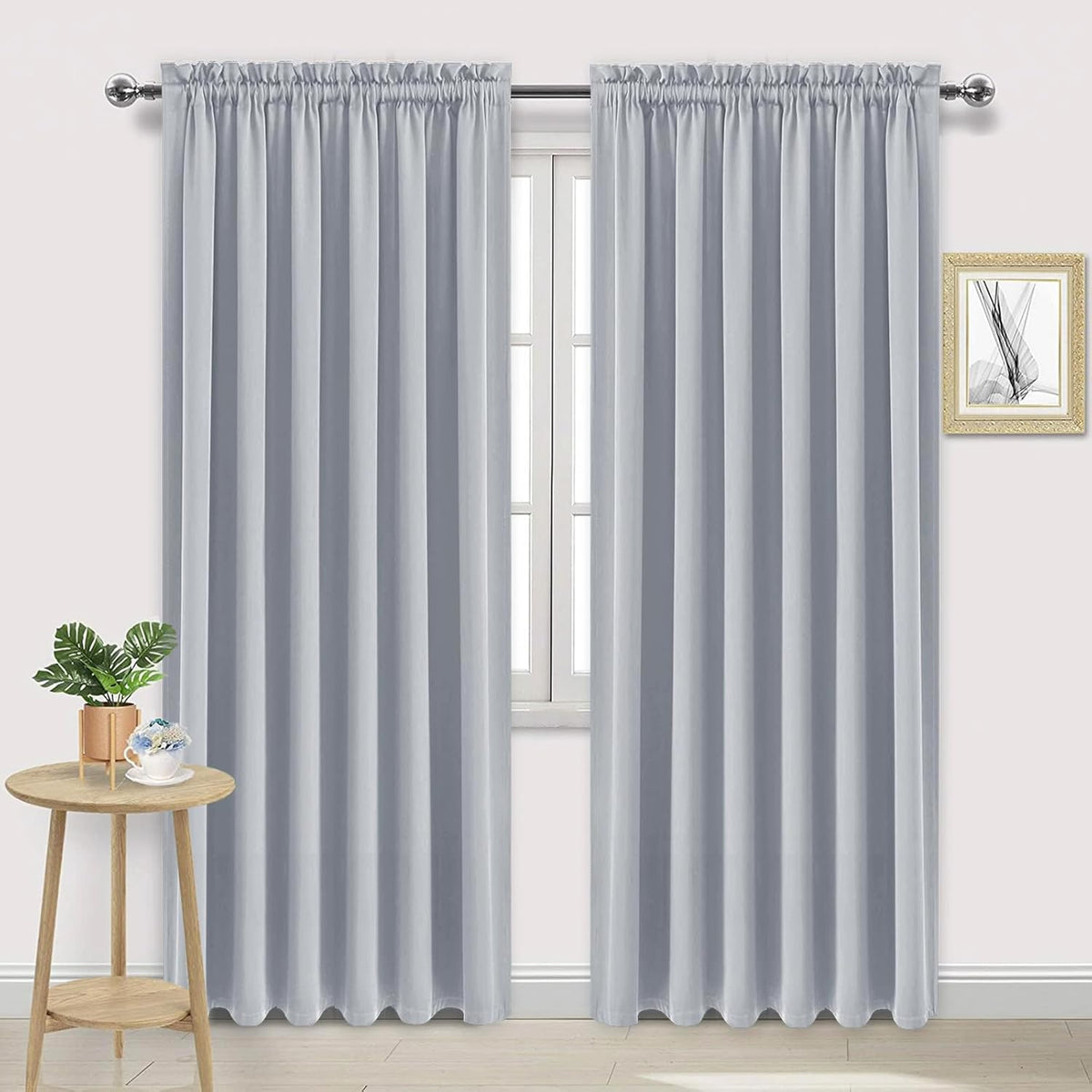 DWCN Blackout Curtains for Living Room Thermal Insulated, Energy Saving & Noise Reducing Bedroom