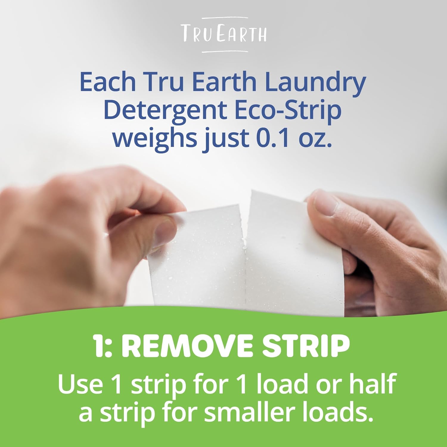 Tru Earth Compact Dry Laundry Detergent Sheets, Unscented - Up to 768 Loads (384 Count)