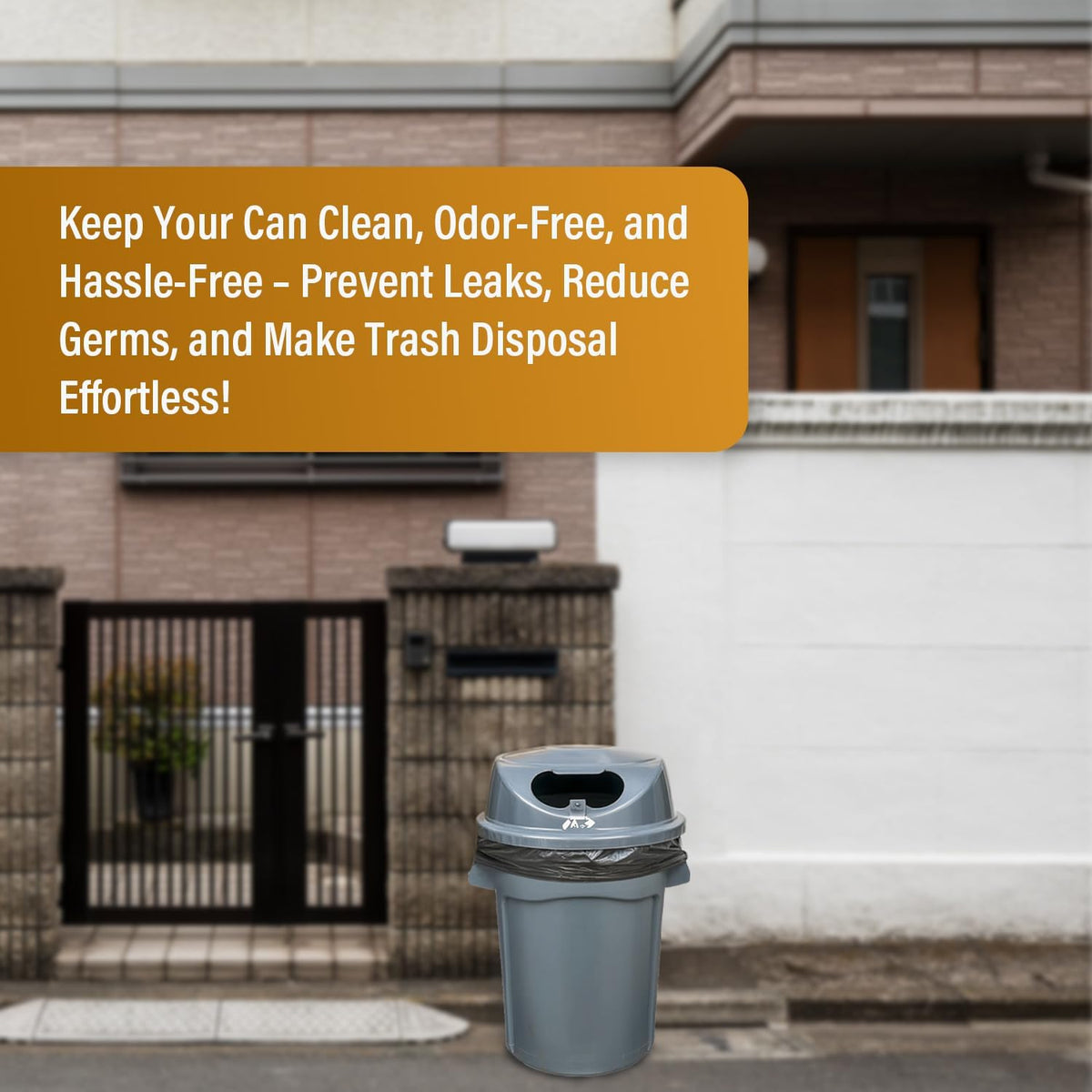 95-96 Gallon Extra-Large Black Garbage Can Liners, Heavy-Duty Trash Bags, 50 Bags, 1.5 Mil Thick