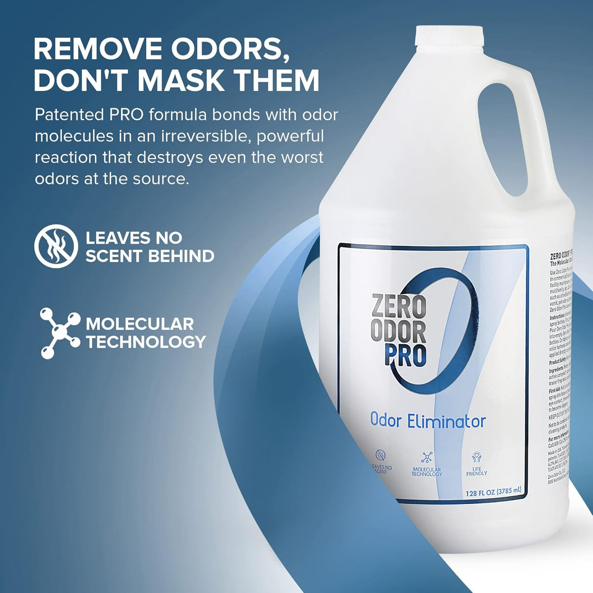 Zero Odor Pro - Commercial Strength Odor Eliminator & Neutralizer, Air Freshener, Room Deodorizer