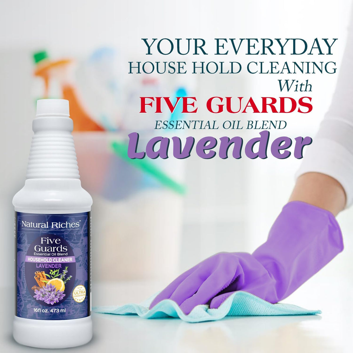 Natural Riches Household Cleaner Concentrate Five Guards Lavender scent from The Tales of French