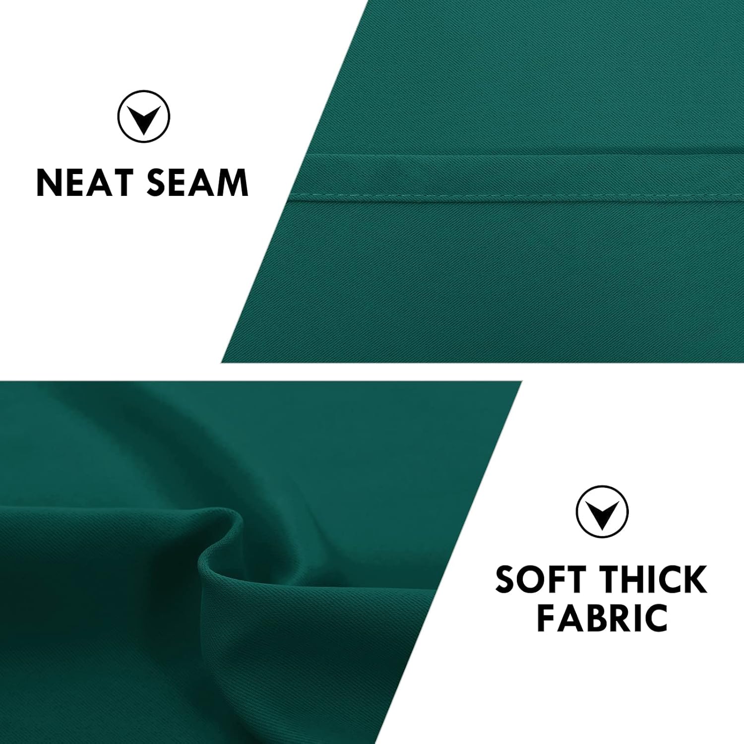 DWCN Blackout Curtains Thermal Insulated, Energy Saving & Noise Reducing Bedroom and Living Room
