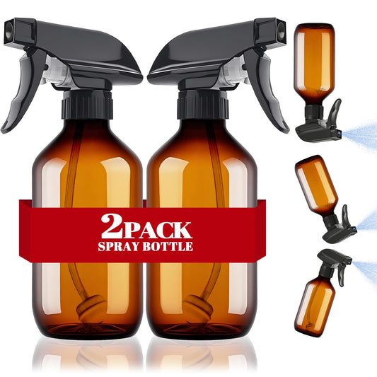 2 Packs Plastic Spray Bottles 360°Water Spray Bottle for Cleaning - 10 oz/300 ml Upside Down Spray