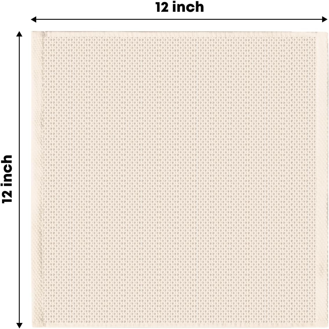 Artoid Mode 100% Cotton Beige Brown Dark Grey Waffle Weave Kitchen Dish Cloths, 12x12 Inch Ultra